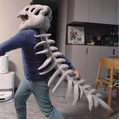 🦖🎊📣Oreiller tête de squelette de dinosaure🦖