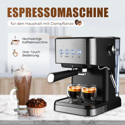 ☕✨ Machine à Espresso Maison 2026 UPGRADE | Buse à Vapeur | Qualité Supérieure