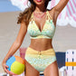 💃DERNIER JOUR 60 % DE RÉDUCTION !!✨Bikini sexy à imprimé et bretelles nouées dans le cou