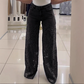 📢📢Grandes soldes !⏰Jeans en denim patchwork dentelle tendance