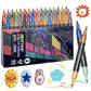 ✨ Nouveauté 2026 | 24 Marqueurs Pailletés Double-Pointe | Illuminez Vos Créations 🎨【-60%】