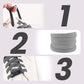 🎀👟✨ 2pcs Lacets Plats Élastiques Ajustables – Sans Nouage + Largeur Confort ✨🔥