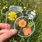🦋PROMO FLASH -50% ! Marque-page transparent fleurs séchées, cadeau original, ruban gratuit inclus pour offrir ✨