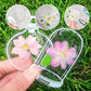🦋PROMO FLASH -50% ! Marque-page transparent fleurs séchées, cadeau original, ruban gratuit inclus pour offrir ✨