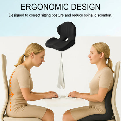 💺 Moitié prix ! 🌿 Coussin d'assise ergonomique dernier cri – soutien lombaire, mousse à mémoire de forme, confort optimal 🧘‍♂️