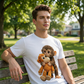 🐒💖 T-shirt Unisexe Motif Singe Câlin • Promo Printemps ✨👕