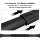 🚐🔧🏕️ PROMO -50% ! Barre de Poignée en Aluminium pour Porte Moustiquaire de Camping-Car – Télescopique 55-73 cm, Installation Facile