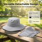 🧢 50% DE RÉDUCTION! 🎣 Chapeau de Pêcheur Respirant avec Masque Facial Détachable – Protection UPF 50+, Léger & Idéal Pour Les Activités en Plein Air 🛡️