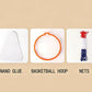 🏀Panier de basket portable en plastique autocollant pour l'intérieur et l'extérieur, avec accessoires⛹️