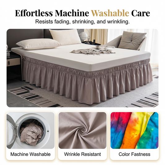 🌸🛏️ Bordure de jupe de lit • Installation rapide et facile • Promotion de printemps ✨