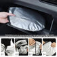 Pare-soleil pliable pour pare-brise de voiture avec sac de rangement