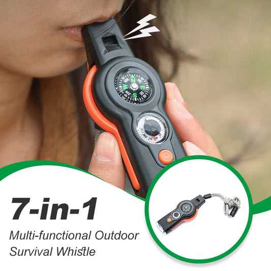 Sifflet de survie multifonctionnel 7 en 1 pour l'extérieur