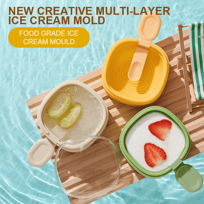 🍨🧊Promotion exceptionnelle 🔥 Nouveaux moules à glace créatifs à plusieurs couches