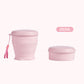 Gobelet de voyage pliable en silicone avec couvercle