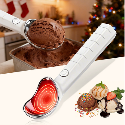 🥄 57 % DE RÉDUCTION EN CE MOMENT ! ⚡ Cuillère à glace électrique auto-chauffante – Chauffe instantanément, permet de servir facilement et est idéale pour déguster un dessert sans effort 🍦