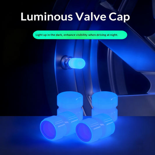 💡🚗 Capuchons de Valve de Pneu Lumineux – Lot de 4 Éclairage Auto ✨