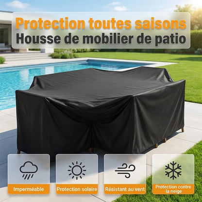 🔥-50% DE RÉDUCTION✨Housse mobilier jardin☔Imperméable & résistante UV, protège vos meubles extérieurs des intempéries