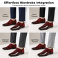 🌞Fris De Lente In Met 50% Korting!🤵Luxe Heren Contrast Dress Shoes - Hoogglans & Premium Textuur - Perfect voor Bruiloft & Gala - Ergonomisch Comfort - De Ultieme Statement-Schoen