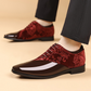 🌞Fris De Lente In Met 50% Korting!🤵Luxe Heren Contrast Dress Shoes - Hoogglans & Premium Textuur - Perfect voor Bruiloft & Gala - Ergonomisch Comfort - De Ultieme Statement-Schoen