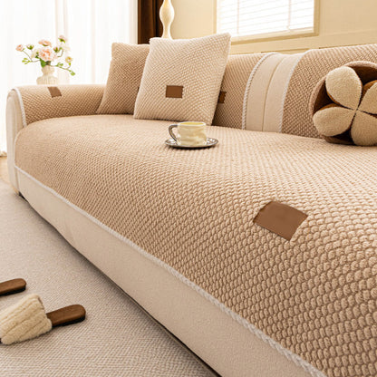 🛋️ 50% DE RÉDUCTION! 🐾 Housse canapé anti‑griffes – Ultra‑douce, lavable & résistante – Gris/Blanc/Marron ✨