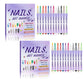 🔥‑50% Réduction ! Lot de feutres nail art DIY 💅 Application facile, couleurs vives, créez des motifs d’ongles originaux ✨