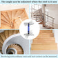 🛠️ LIMITÉ : 50% DE RÉDUCTION ! ✨ Gabarit pour Marches d'Escalier – 8 Pièces, 3 Tailles, Alliage d'Aluminium 📏