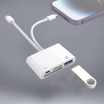 🔌 50% de réduction! 📱 Lecteur 5-en-1 pour Android – Double Adaptateur USB-C, Recharge Rapide & Synchronisation des Données ⚡