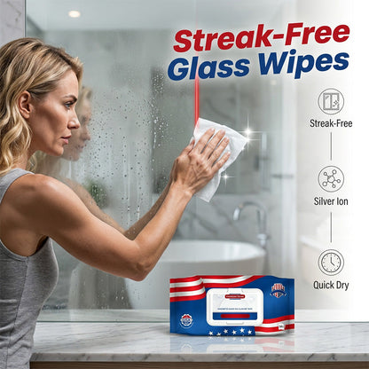 Lingettes pour vitres et carrelage sans trace