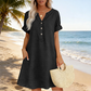 🍂🌸 Offre à durée limitée : 50 % de réduction ! Robe ceinturée à col en V et poches 🧣