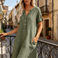 🍂🌸 Offre à durée limitée : 50 % de réduction ! Robe ceinturée à col en V et poches 🧣