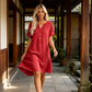 🍂🌸 Offre à durée limitée : 50 % de réduction ! Robe ceinturée à col en V et poches 🧣