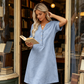 🍂🌸 Offre à durée limitée : 50 % de réduction ! Robe ceinturée à col en V et poches 🧣