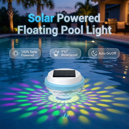 🏊‍♂️☀️ Lampe de piscine LED flottante à énergie solaire 💡🌙✨