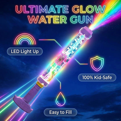 ⏳💦 PROMO ! Pistolet à eau lumineux LED pompe phosphorescent 🔫✨