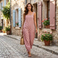 👗🌊 Offre à durée limitée : 50 % de réduction ! Combinaison pantalon rayée à fines bretelles pour femme ☀️