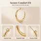 💫 50% DE RÉDUCTION ✨ Boucles d'oreilles créoles effilées – Design chic & léger – Parfaites pour le quotidien ou les soirées – élégantes et faciles à porter 🌸🌙💖