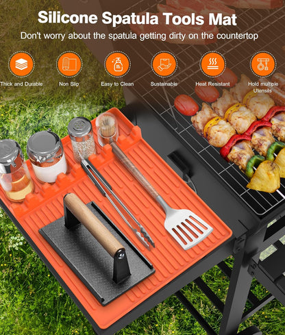 🌞Soldes d'été : 50 % de réduction🔥Tapis de cuisson en silicone avec bac d'égouttage