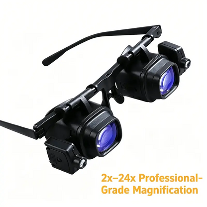 🔥‑50% OFFRE LIMITÉE🔍 Loupe LED mains libres, grossissement multiple, éclairage sans ombre pour soudure, modélisme & lecture ✨