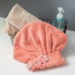 🛁💧 Turban cheveux tendance, douceur de la polaire corail