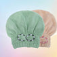 🛁💧 Turban cheveux tendance, douceur de la polaire corail