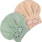 🛁💧 Turban cheveux tendance, douceur de la polaire corail