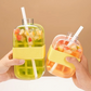 💧🧊 Bouteille à cocktail double fonction avec moule à glaçons intégré | Sans BPA, en silicone sûr, idéale pour le sport et les voyages ✅