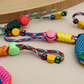⏳👜 PROMO ! Pendentif sac maille tressée multicolore tendance ✨