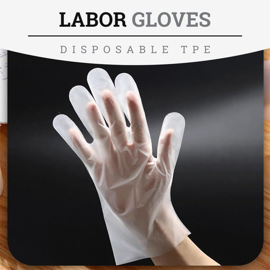 Gants de travail jetables en TPE (100 pièces)