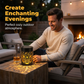 ☀️🌿 PROMO ! Lampe solaire extérieure décorative à projection d'ombres ✨