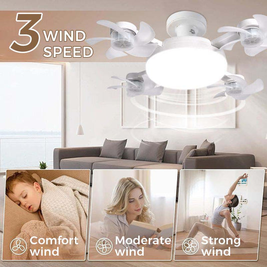 💡🌀🔥 Ventilateur de plafond avec éclairage LED et télécommande ; contrôle facile de la vitesse et de l'intensité lumineuse ✨