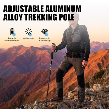 🥾⚙️ PROMO Bâton randonnée alliage aluminium réglable léger résistant ✨