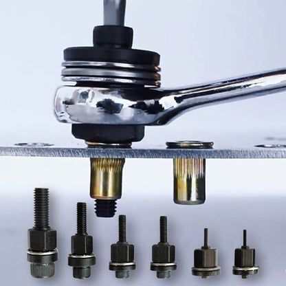🏆🔥PROMO FLASH 50% ! Tête de sertissage universelle, acier résistant, pour rivets et écrous✨