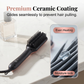💇 Brosse Lissante 2-en-1 à Ions Négatifs – Lisseur à Brosse Protection Anti-Brûlure Réglage Température🛡️ glisse douce sans agresser votre cuir chevelu