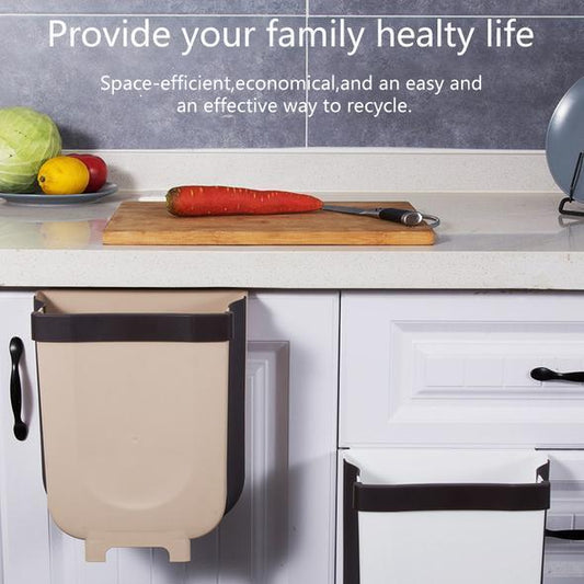 🗑️🔥 PROMO Poubelle pliable murale gain de place design créatif cuisine salle de bain facile à installer ✨